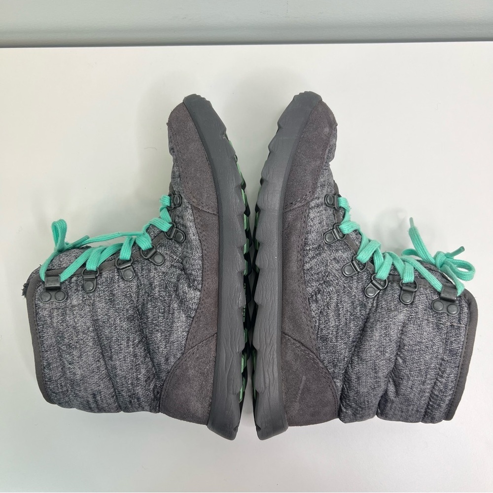 The North Face ThermoBall Lace Up Soft Shell Snow Boots Gray Womens Size US 7 - Picture 8 of 12